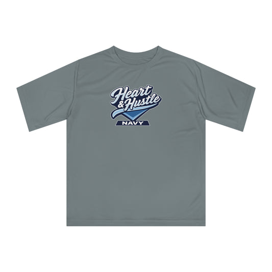 Adult Heart and Hustle Baseball Team 365 Performance T-shirt