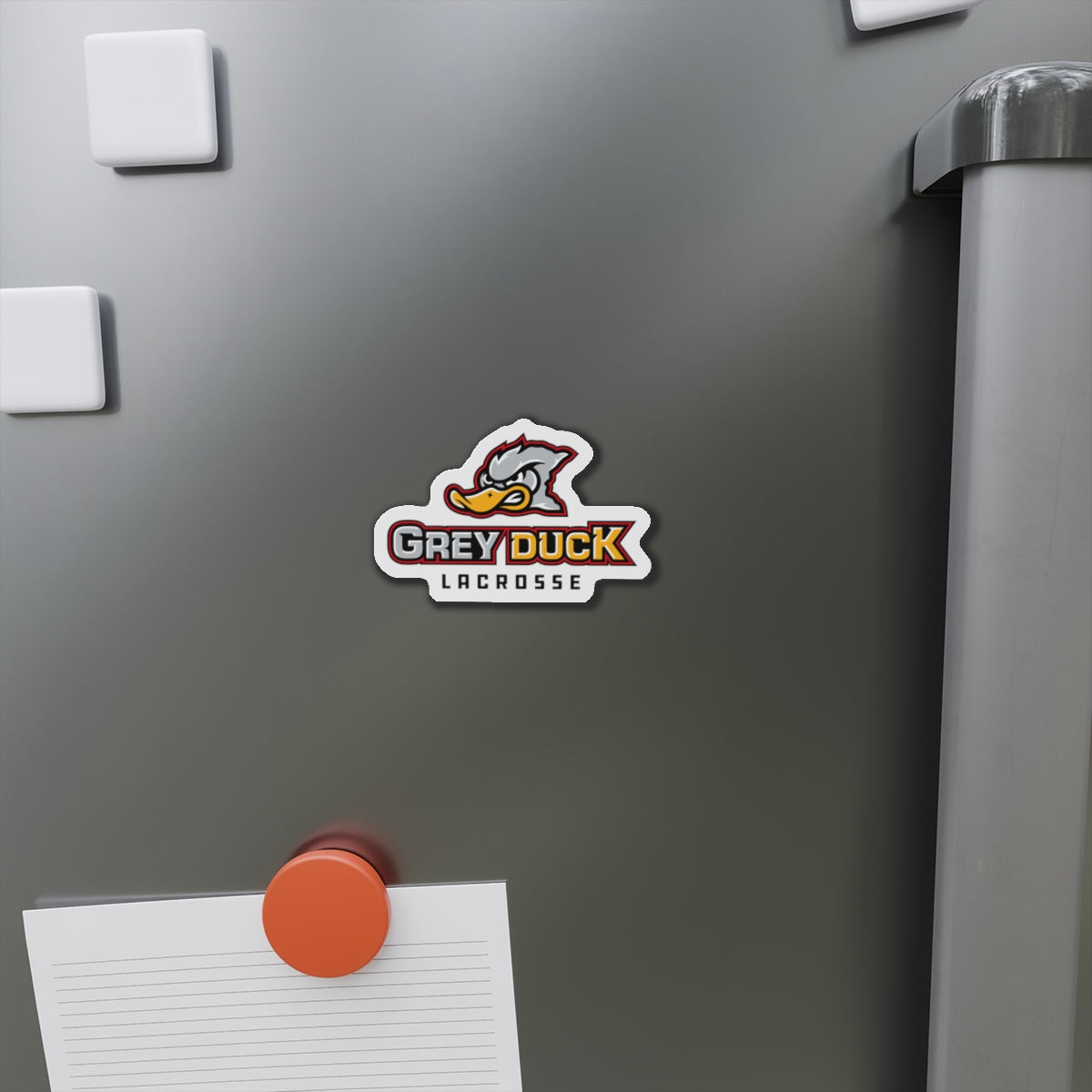 Grey Duck Lacrosse Die-Cut Magnet