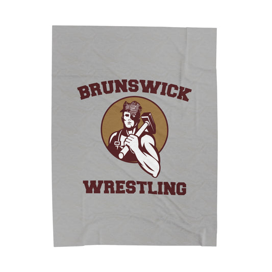 Brunswick Wrestling Velveteen Plush Blanket (60 x 80)
