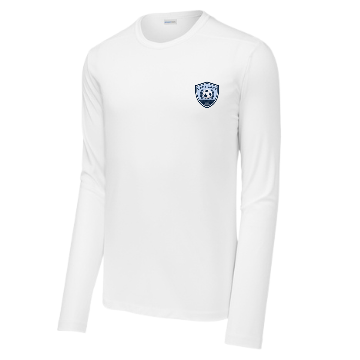 Adult Lady Lake Soccer Association Sport-Tek Posi UV Pro LS Tee