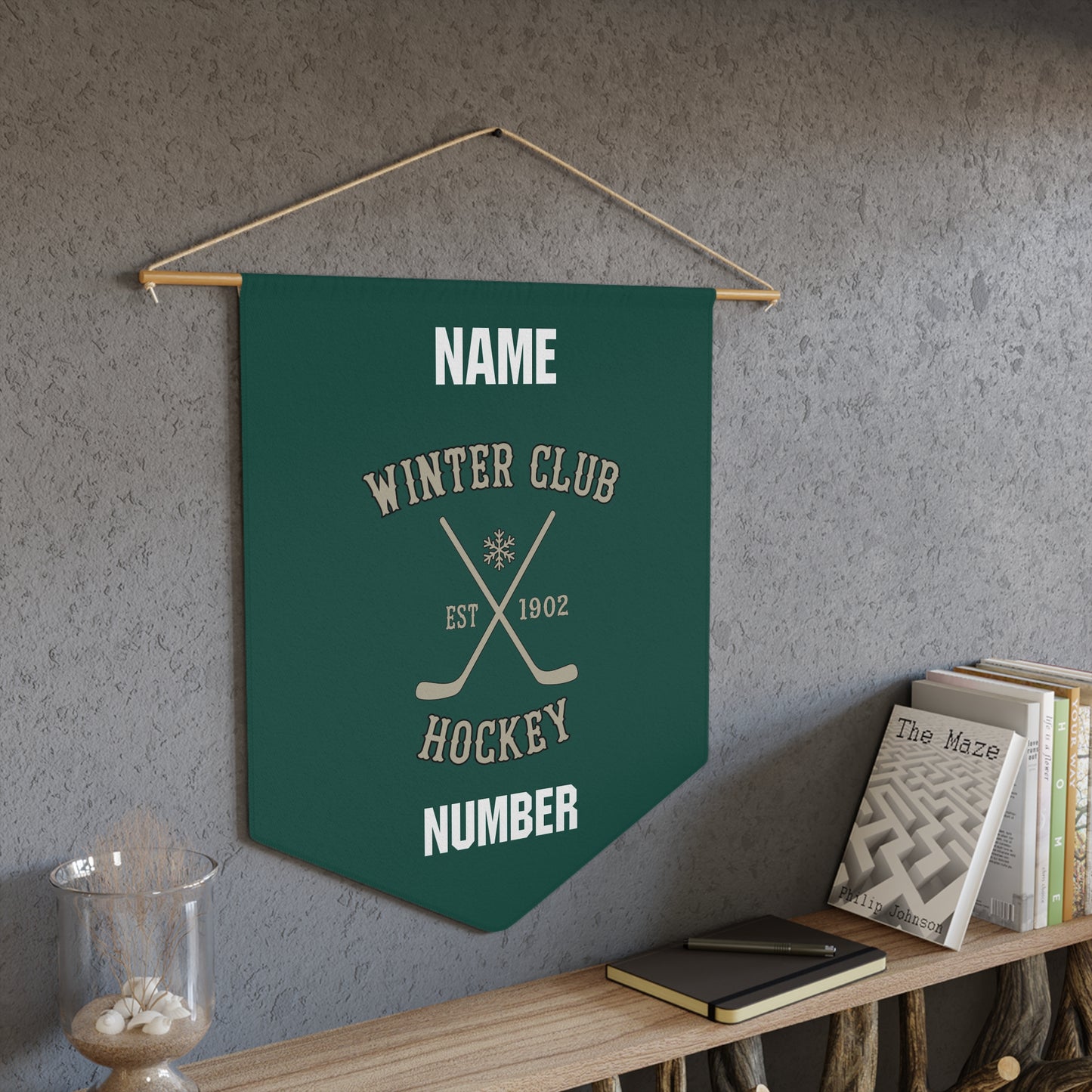Personalization - Winter Club Lacrosse Pennant