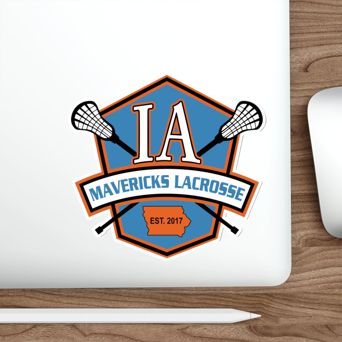Iowa Mavericks Die Cut Stickers