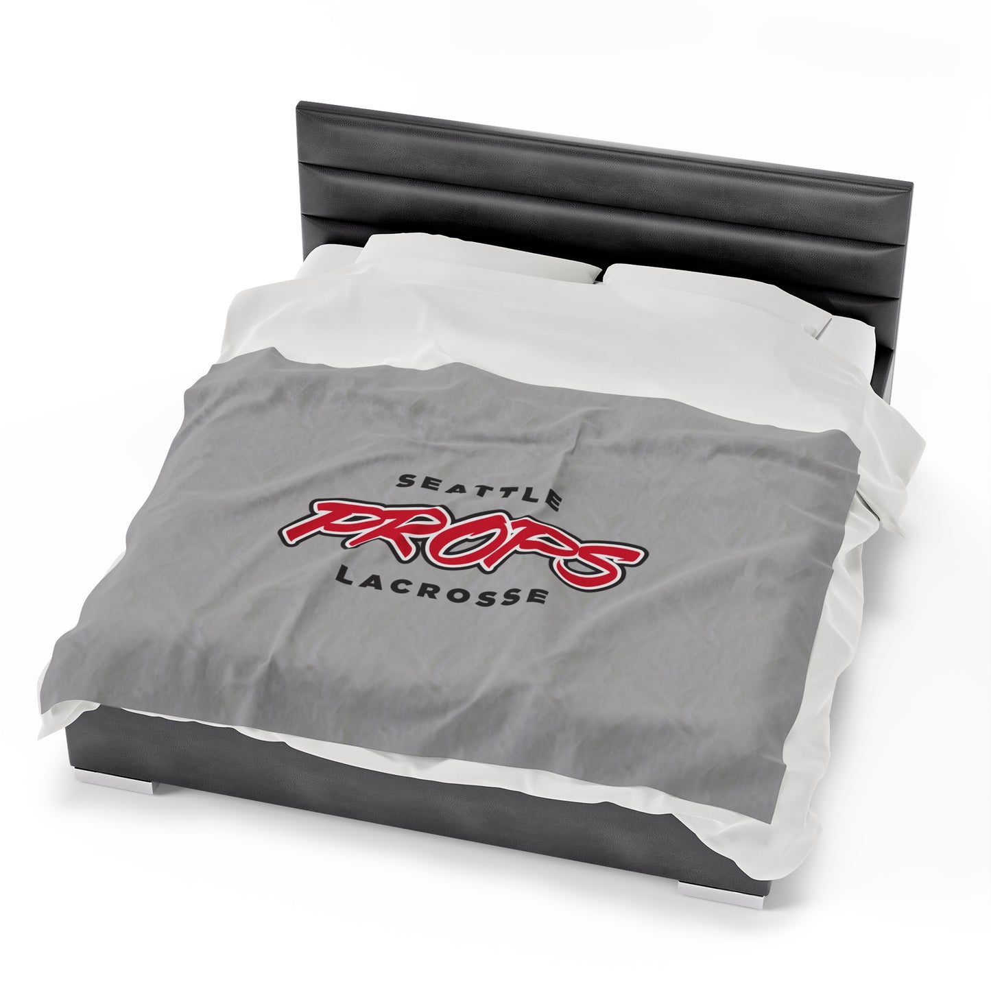 Seattle Props Lacrosse Velveteen Plush Blanket (60" x 80")