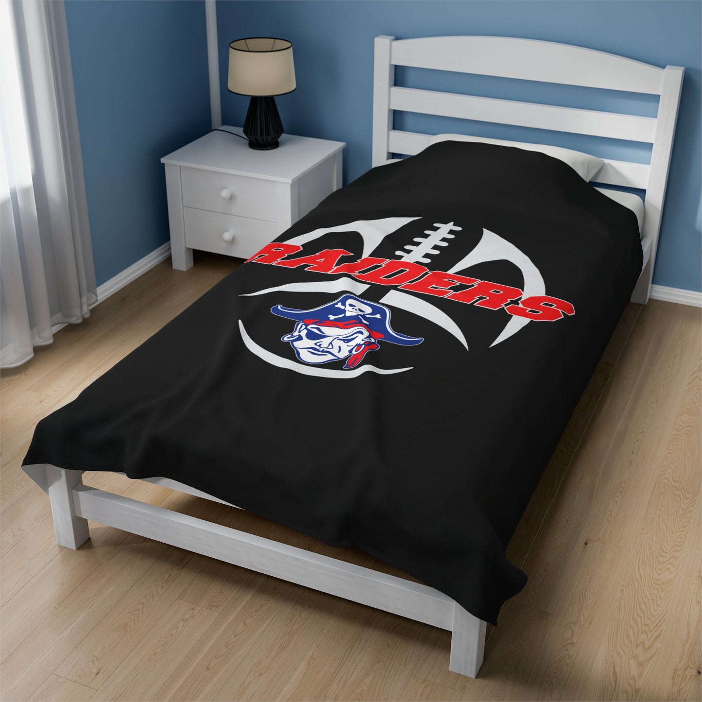 Fairport Football and Cheer Velveteen Plush Blanket