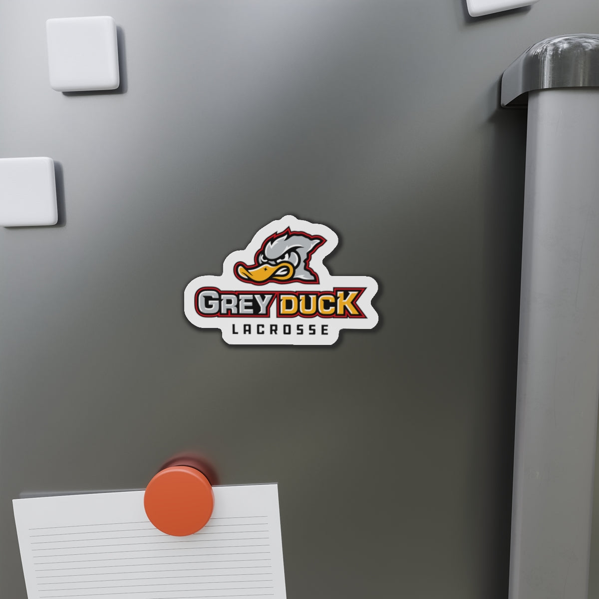 Grey Duck Lacrosse Die-Cut Magnet