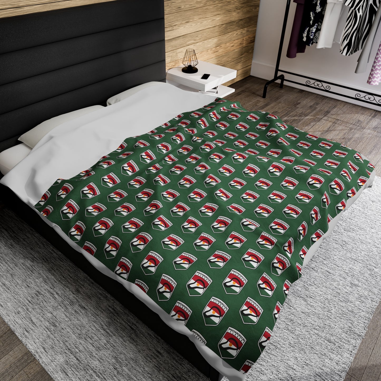 Hungary Lacrosse Velveteen Plush Blanket (60" x 80")
