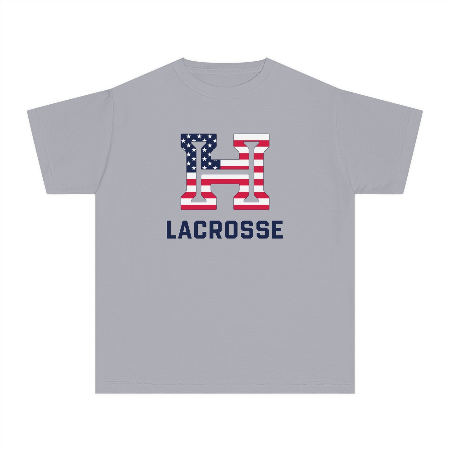 Youth Hoyas Lacrosse Garment Dyed T-Shirt