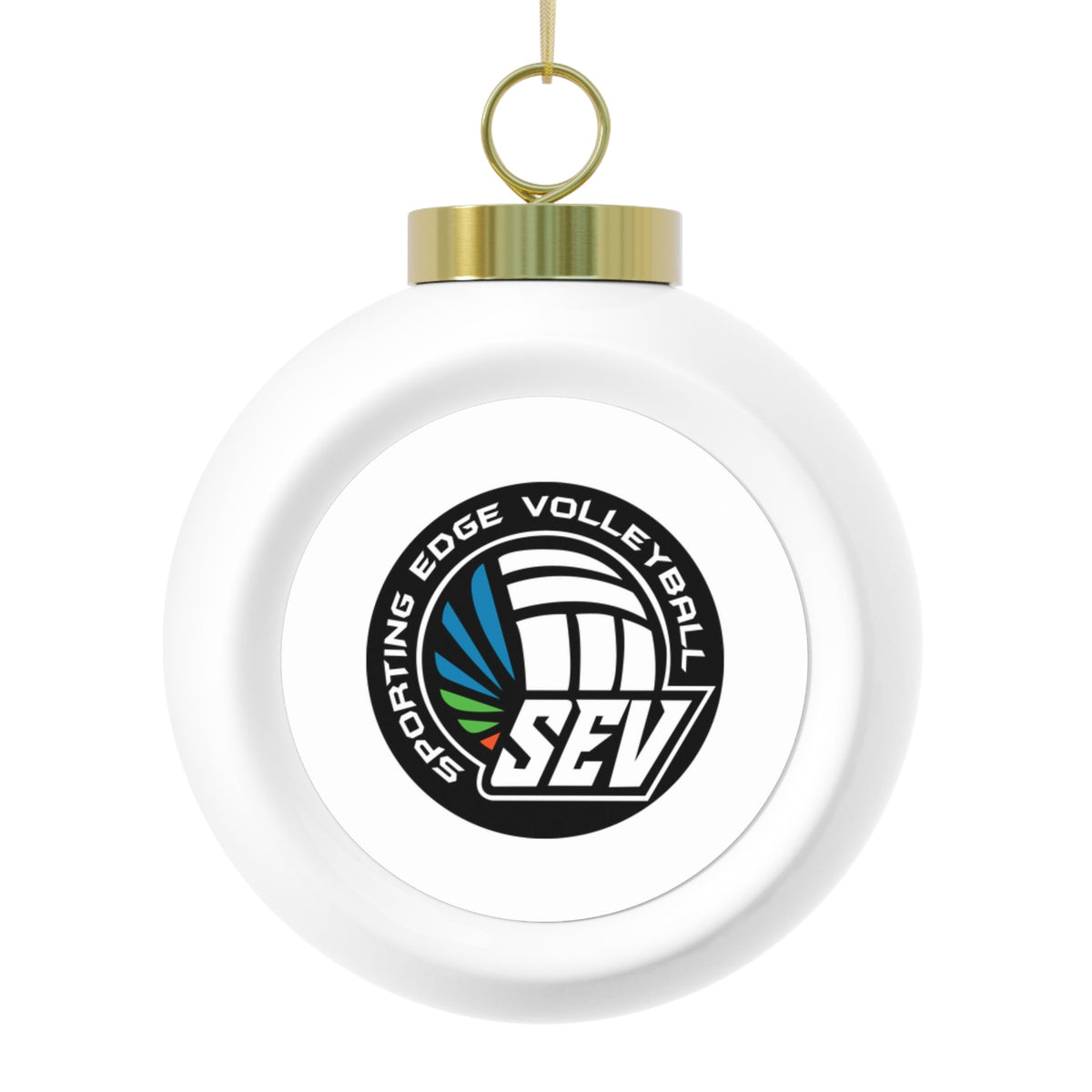 Sporting Edge Volleyball  Christmas Ball Ornament