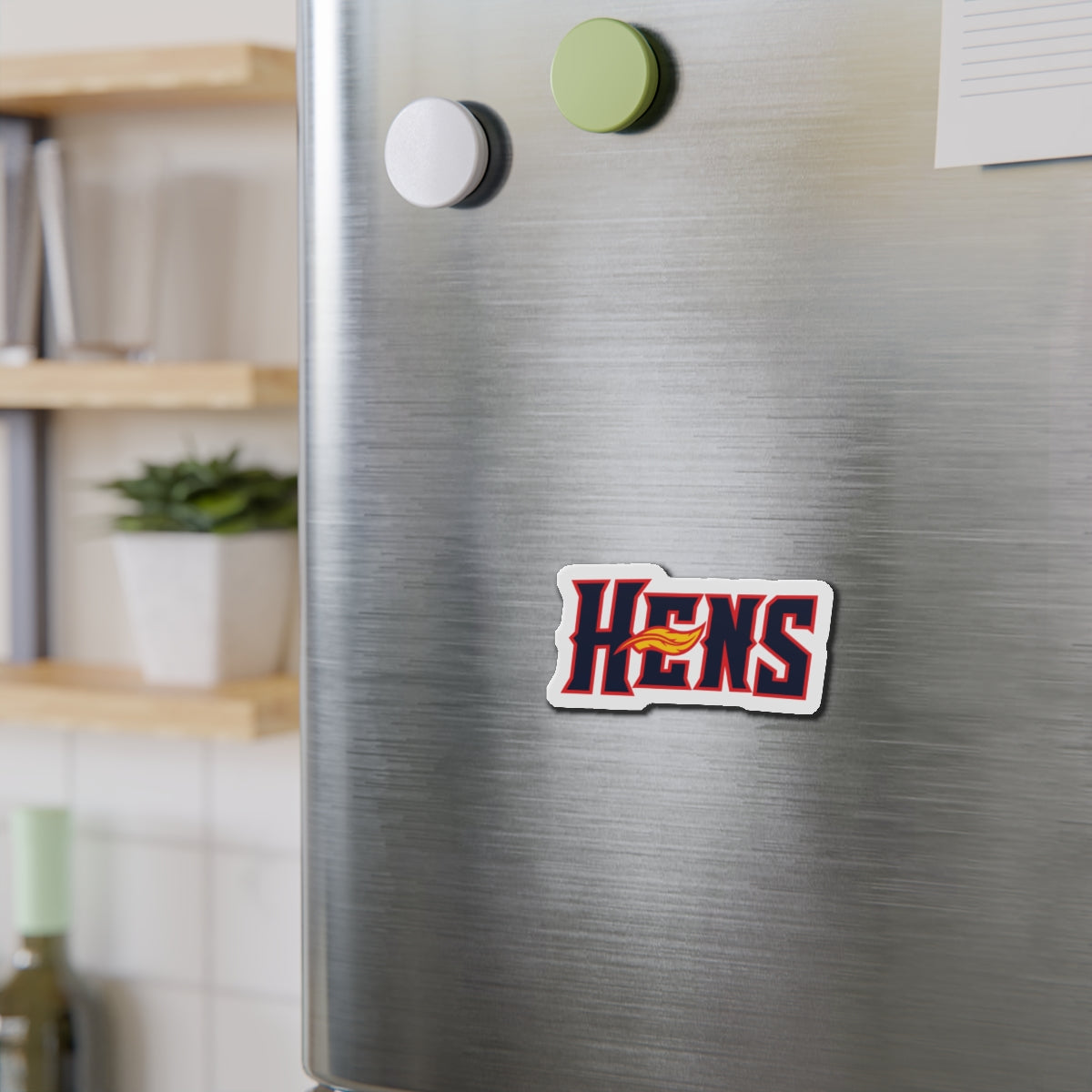 Mudhens Baseball Die-Cut Magnet