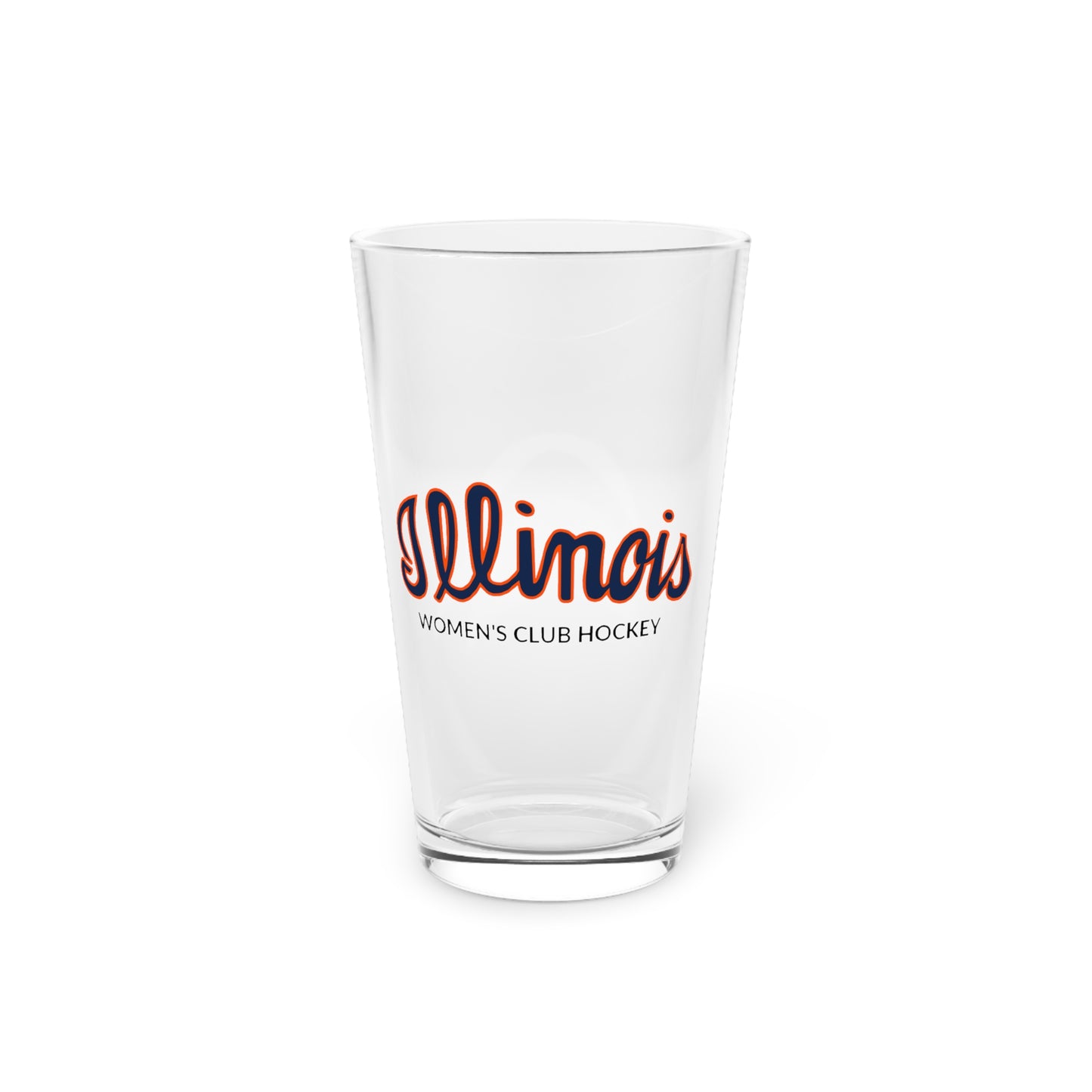 Illinois Hockey Pint Glass