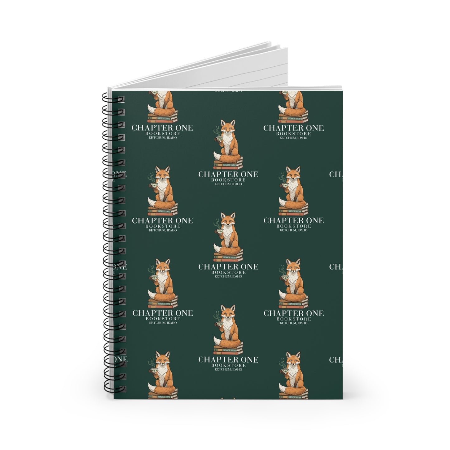 Chapter One Bookstore Spiral Notebook - Ruled Line  (8" x 6")