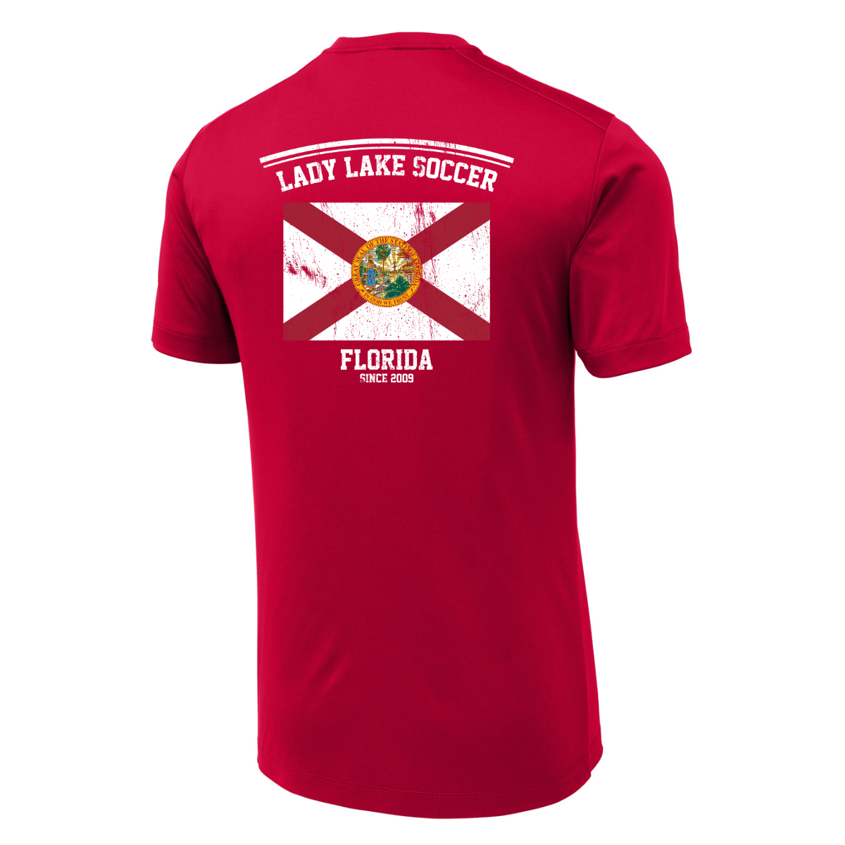 Adult Lady Lake Soccer Association Sport-Tek Posi-UV Pro Tee