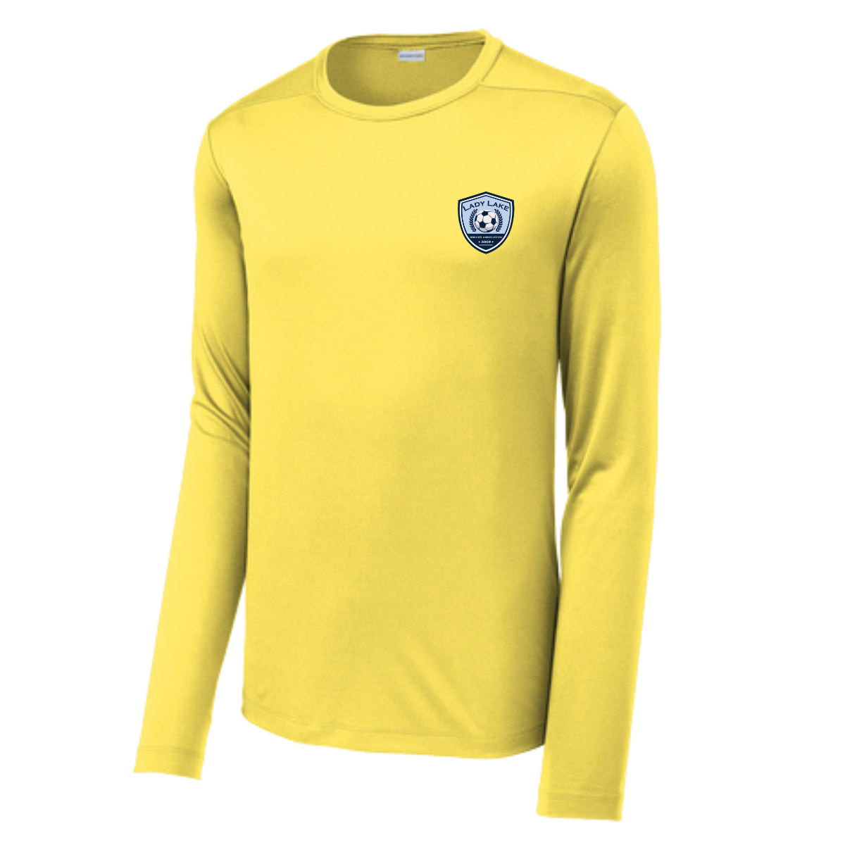 Adult Lady Lake Soccer Association Sport-Tek Posi UV Pro LS Tee