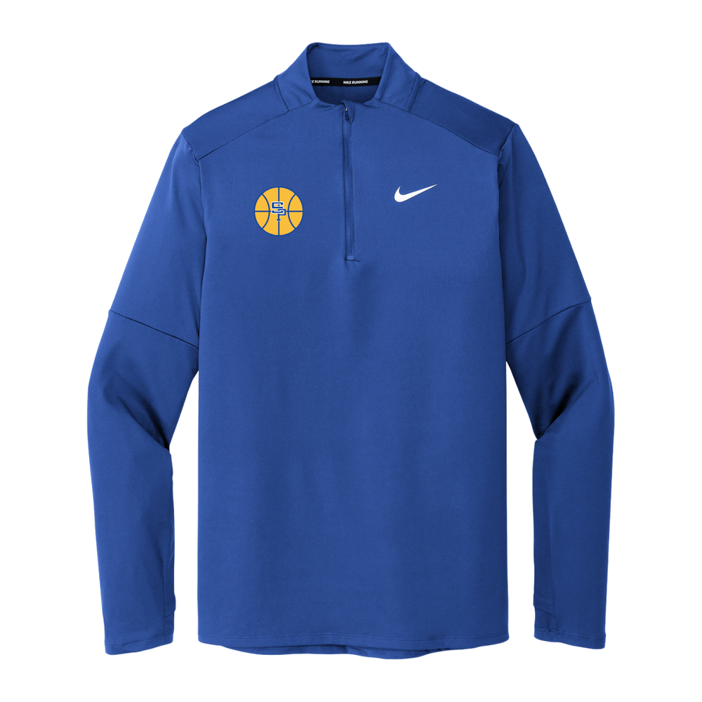 St. Paul's Basketball Nike Dri-FIT Element 1/2-Zip Top – Royal approved mockup