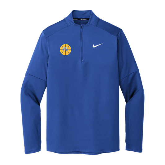 St. Paul's Basketball Nike Dri-FIT Element 1/2-Zip Top – Royal approved mockup