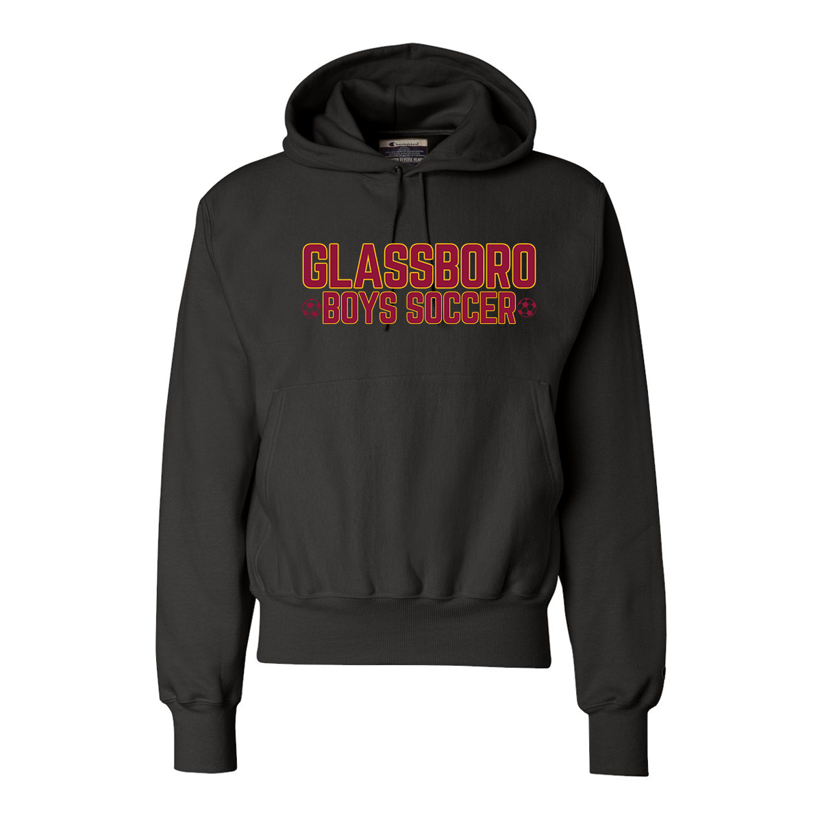 Adult Glassboro Soccer Champion Reverse Weave Hoodie