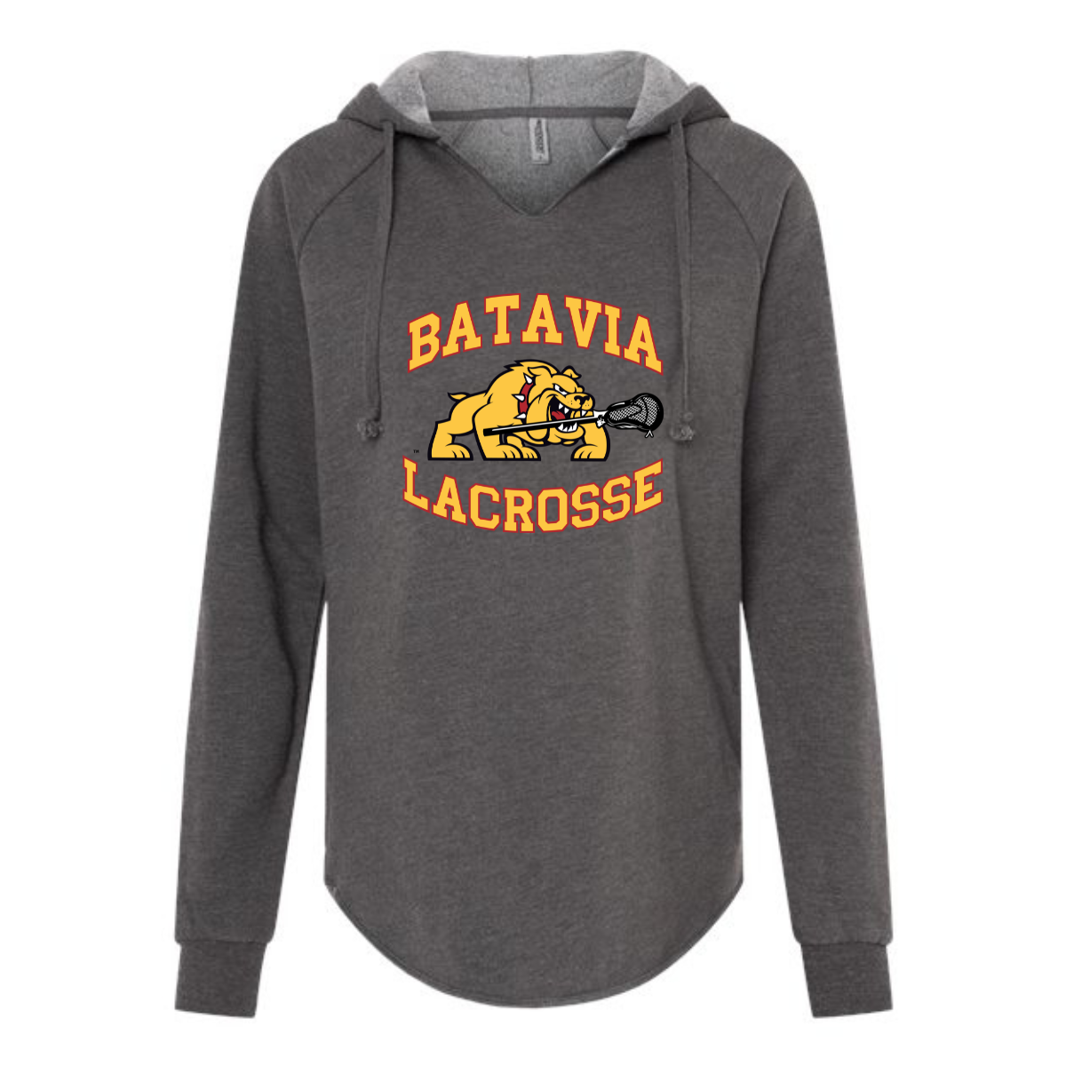 Women's Batavia Lacrosse Lightweight Wash Hooded Sweatshirt