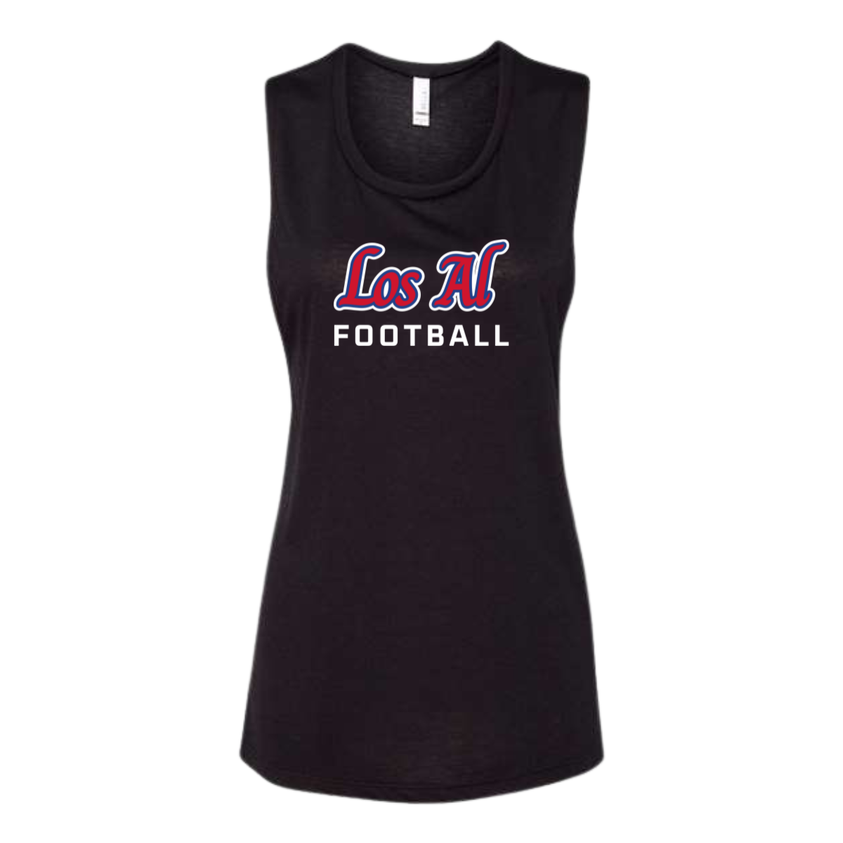 Women's Los Alamitos HS Football Bella + Canvas Flowy Scoop Muscle Tank