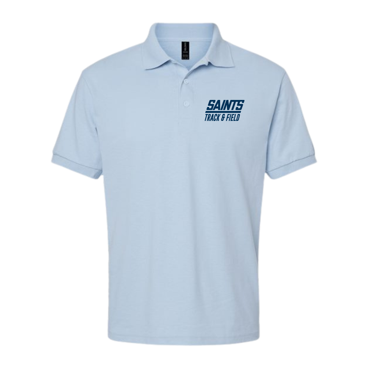 Adult Saints Track and Field Gildan Dryblend Polo