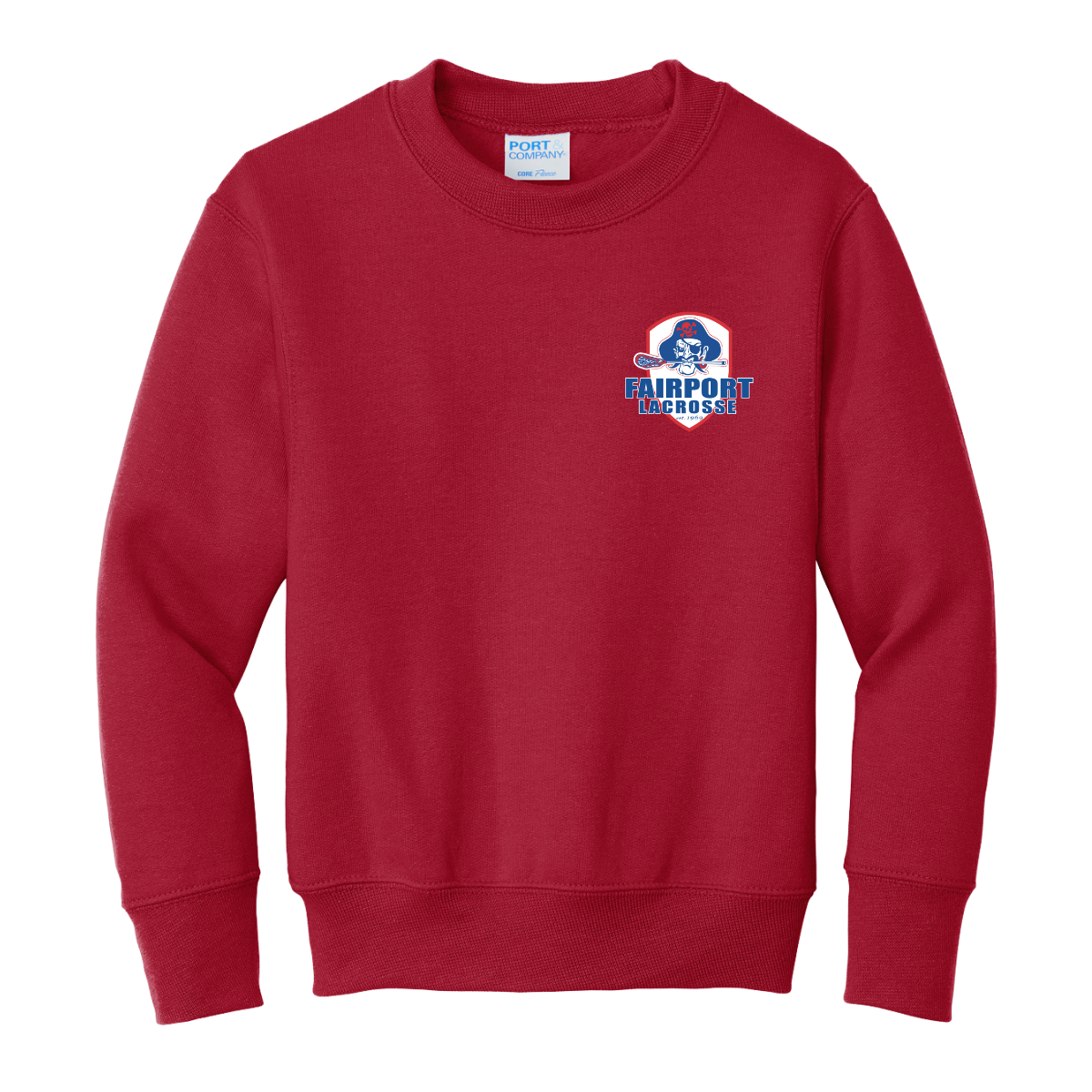 Youth Fairport Lacrosse Fleece Crewneck Sweatshirt