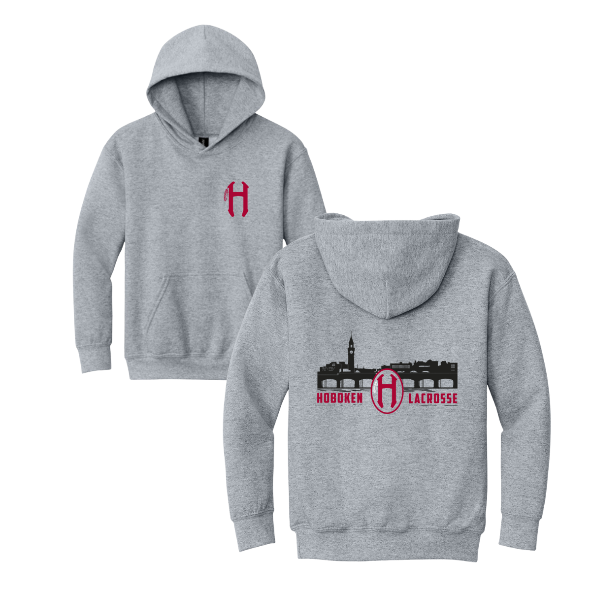 Youth Hoboken Lacrosse Gildan Hoodie