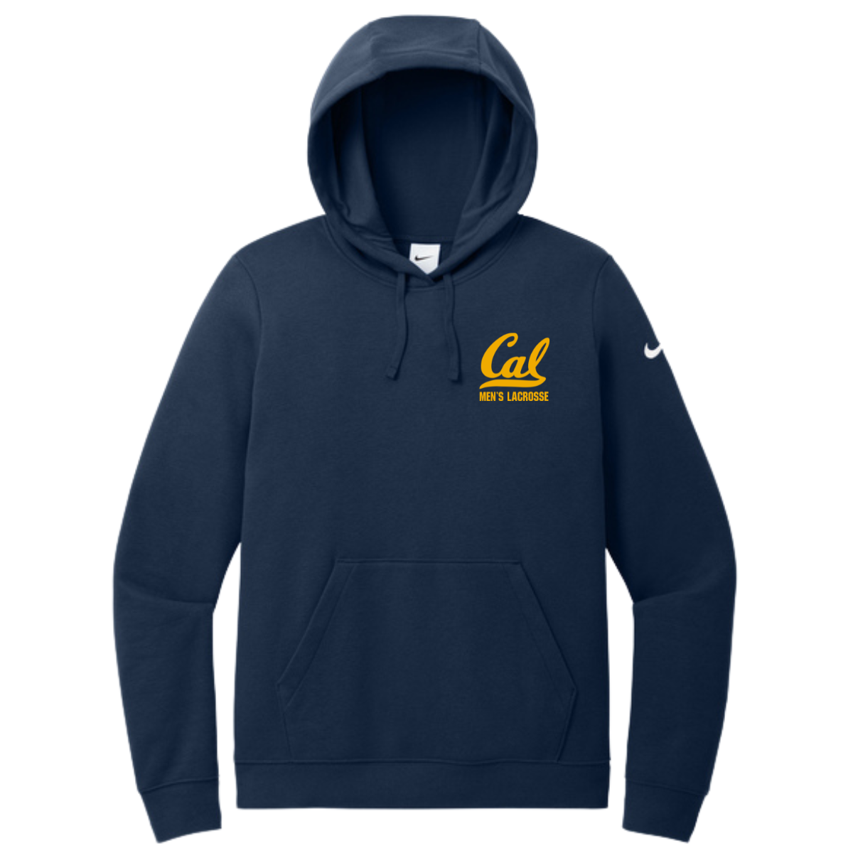 Women Cal Men's Lacrosse Nike Club Fleece Sleeve Swoosh Pullover Hoodie