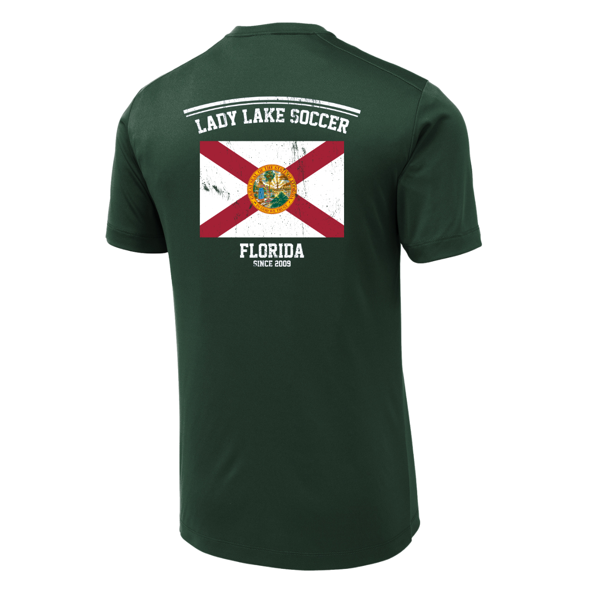 Adult Lady Lake Soccer Association Sport-Tek Posi-UV Pro Tee
