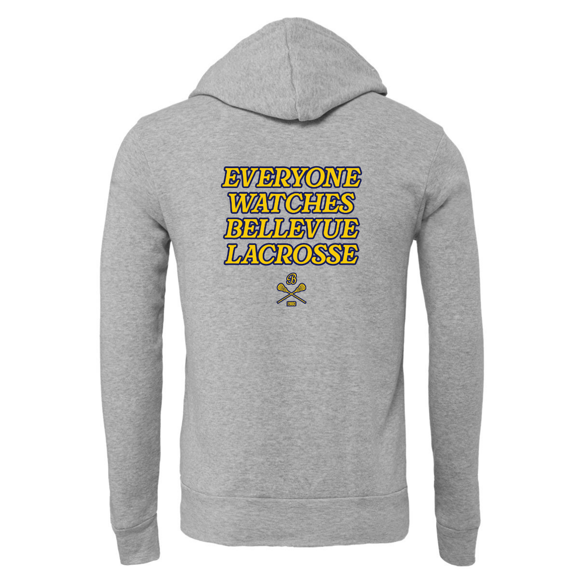 Adult Bellevue Lacrosse Bella + Canvas Sponge Fleece Pullover Hoodie