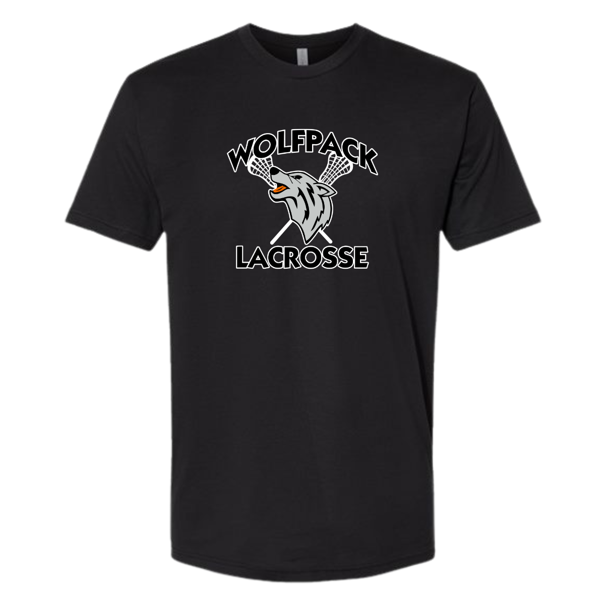 Adult Wolfpack Lacrosse Next Level Cotton T-Shirt
