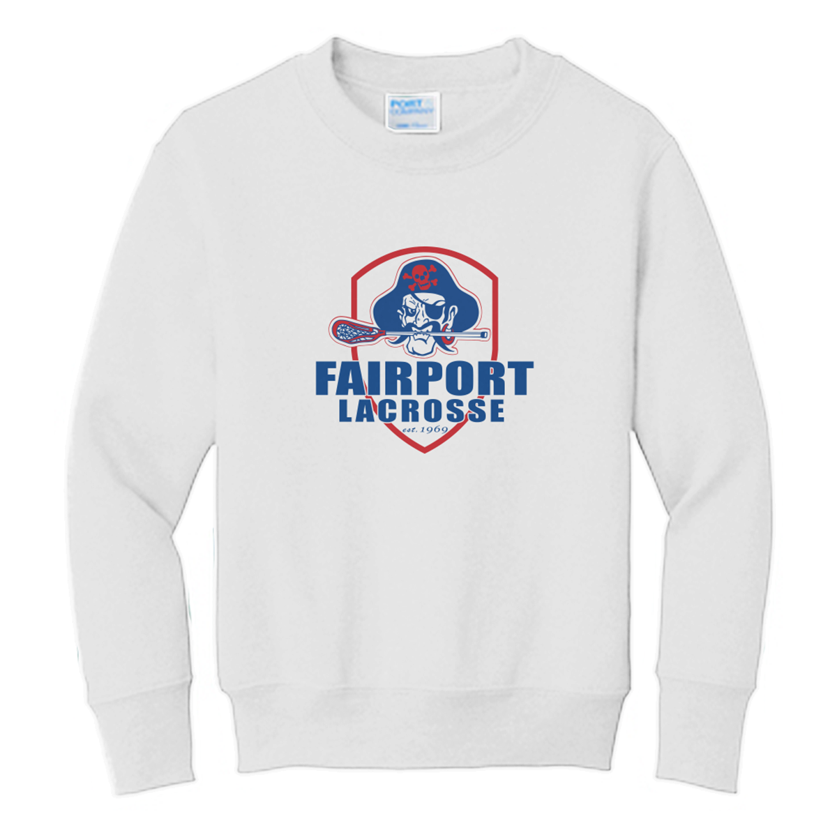 Youth Fairport Lacrosse Fleece Crewneck Sweatshirt