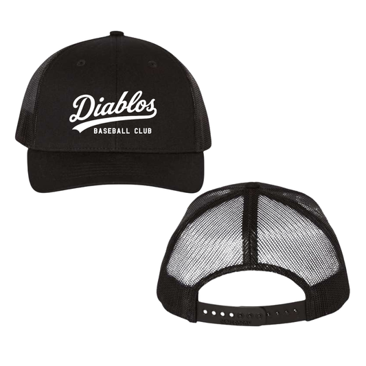 Youth Diablos Baseball Richardson Trucker Snapback Cap