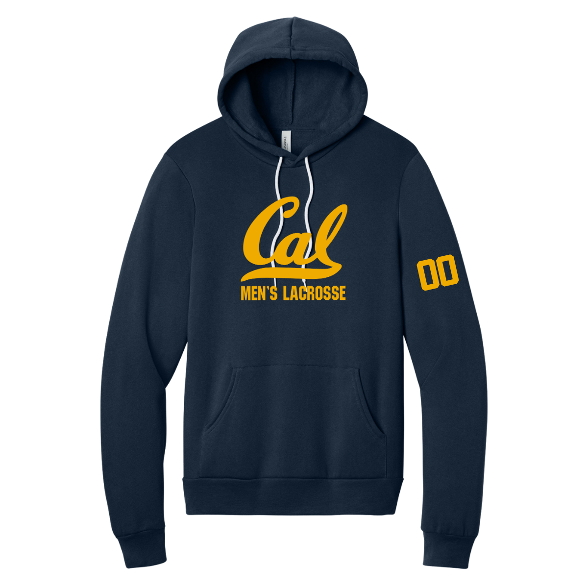 Adult Cal Men's Lacrosse Bella + Canvas Sponge Fleece Hoodie