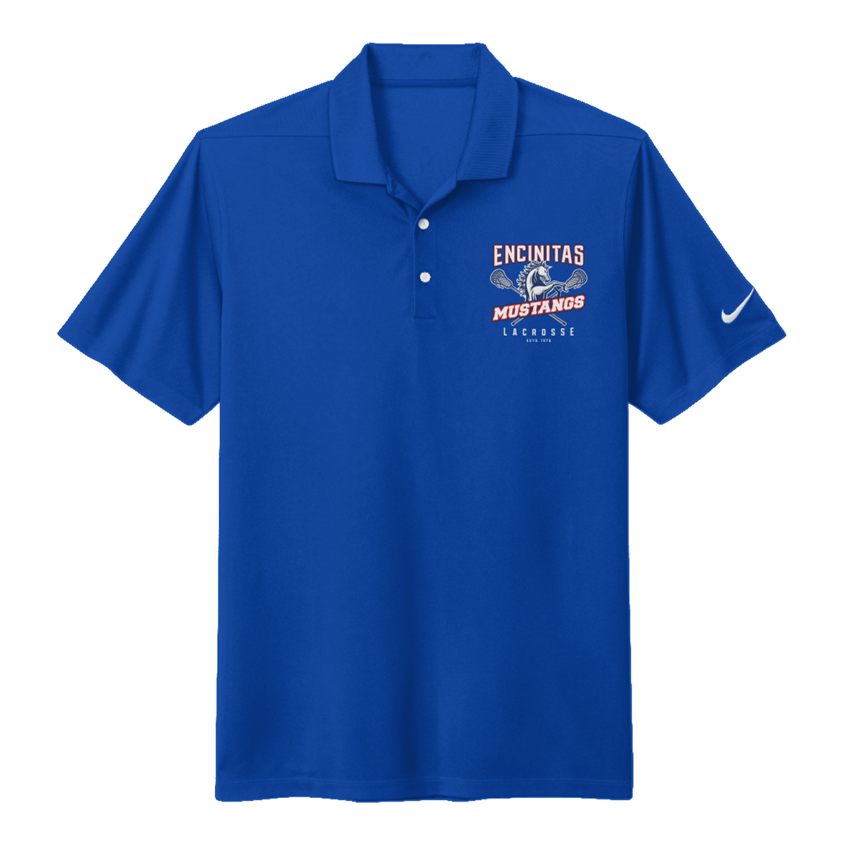 Adult Mustangs Lacrosse Nike Dri-FIT Micro Pique 2.0 Polo