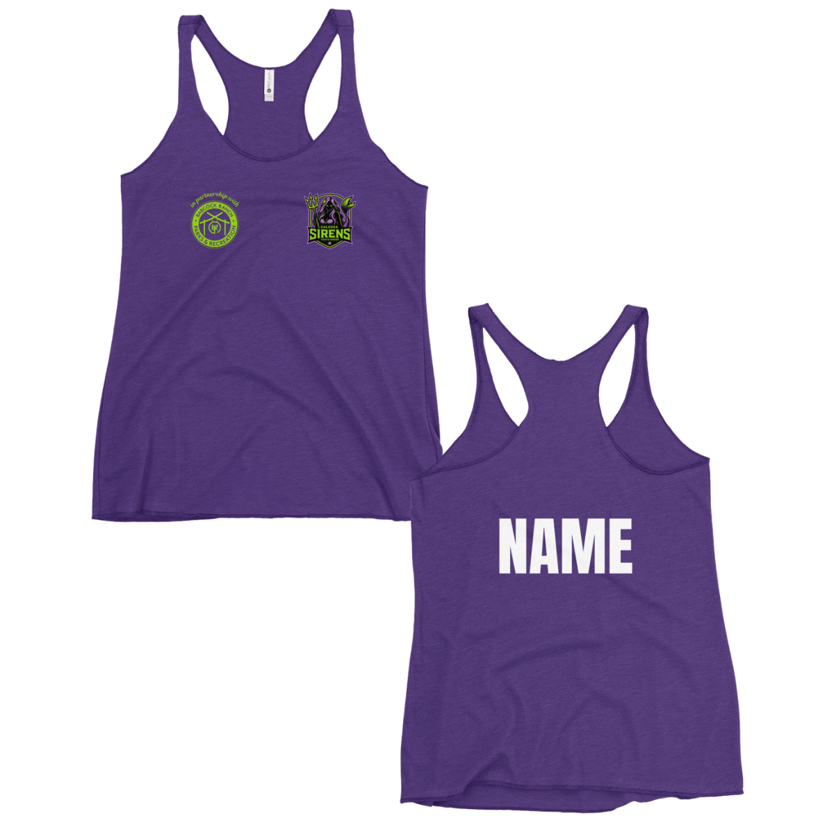 Personalizable - Women's Caloosa Sirens Racerback Tank Top