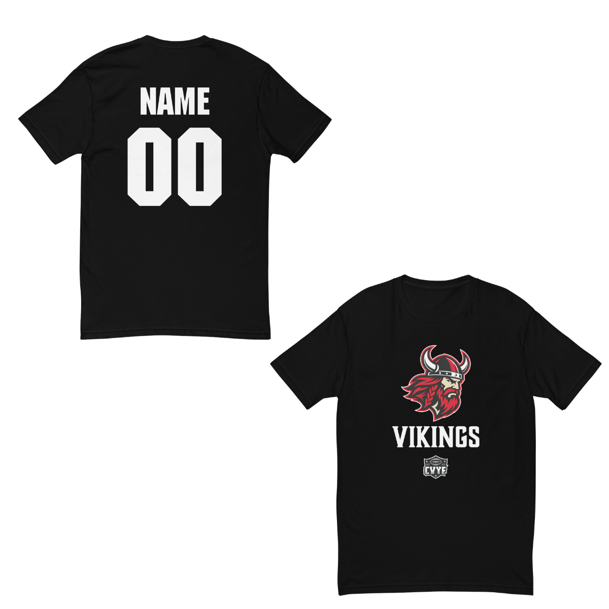 Personalizable - Adult Vikingss Next Level Cotton T-Shirt