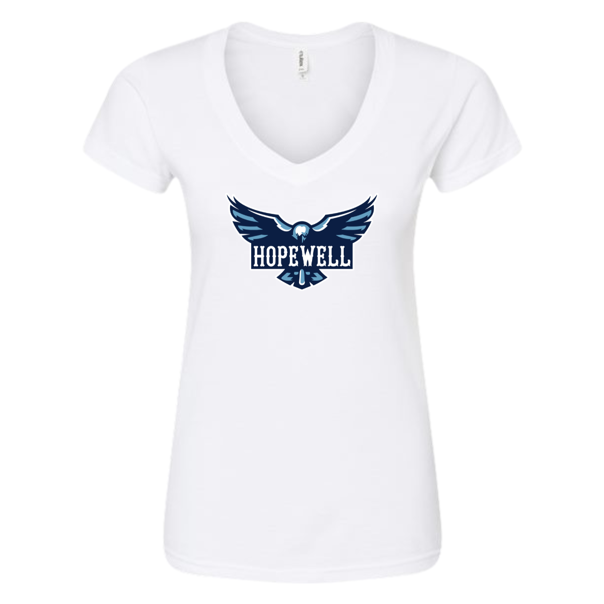 Women's Hopewell Hawks Tultex V-Neck T-Shirt