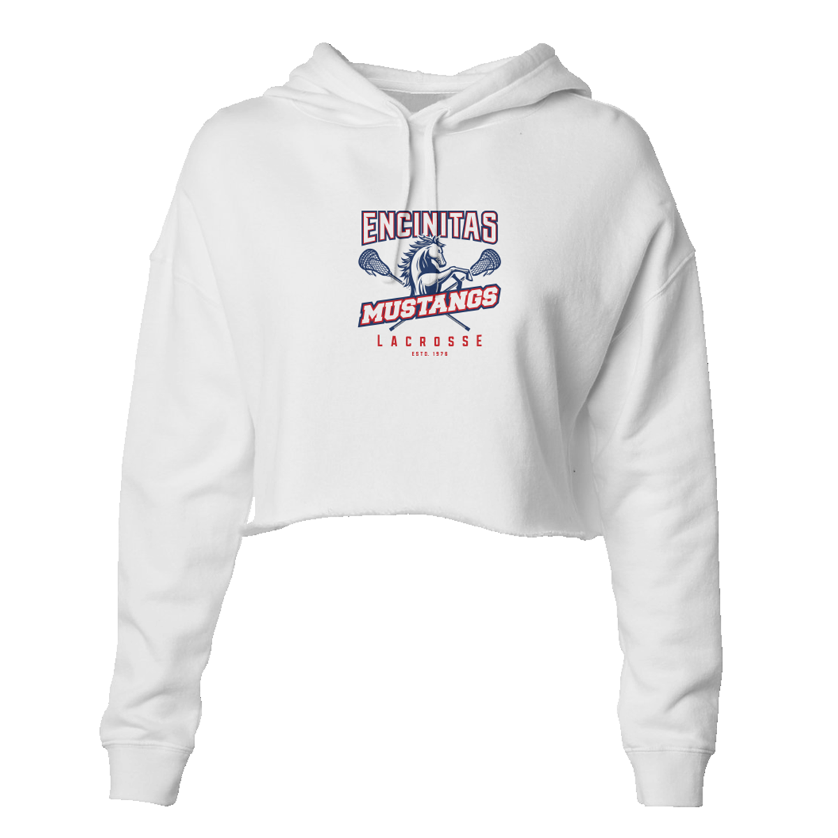 Women's Mustangs Lacrosse Lightweight Crop Hoodie