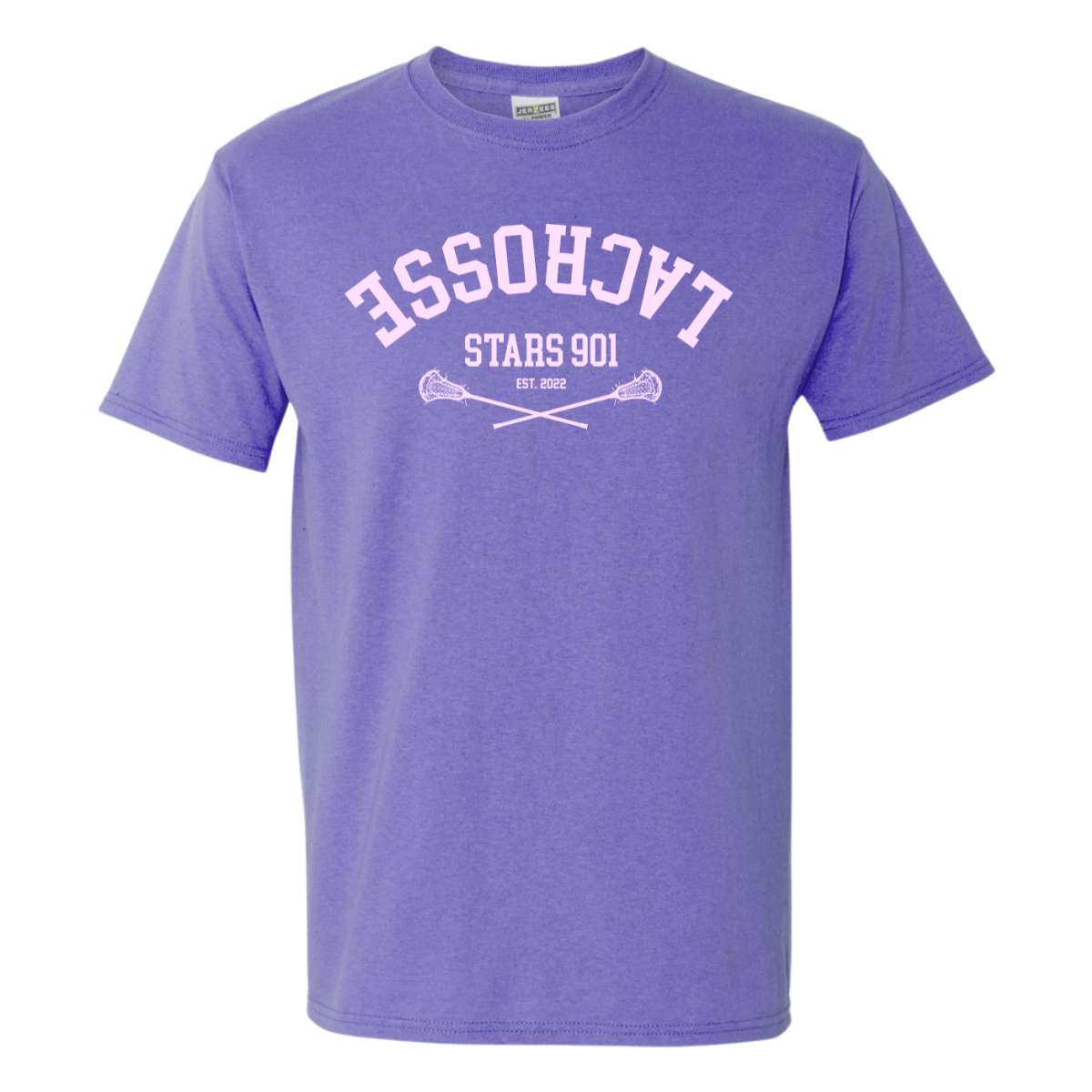 Adult Stars 901 Lacrosse Jerzees Dri-Power Blend T-Shirt