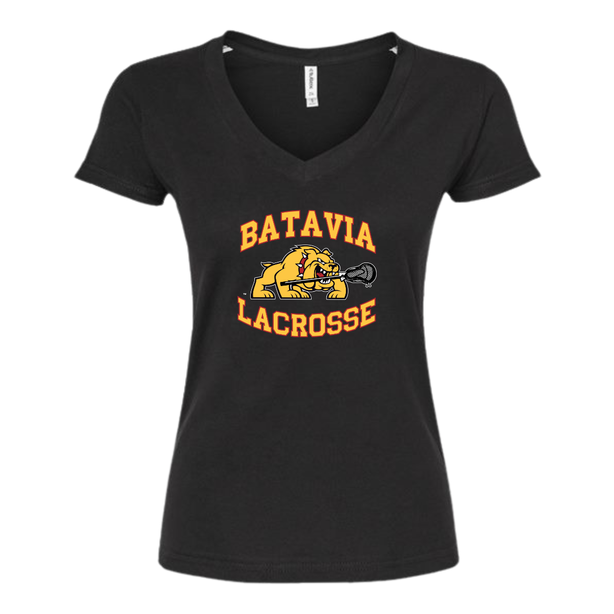 Women's Batavia Lacrosse Tultex V-Neck T-Shirt