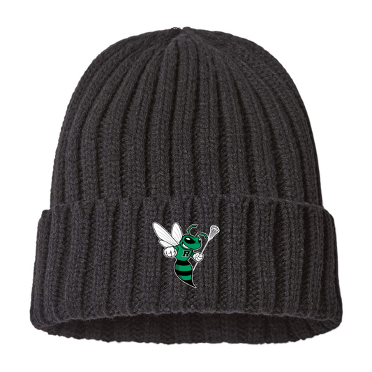 Jr Hornets Lacrosse Atlantis Headwear Cable Knit Cuffed Beanie