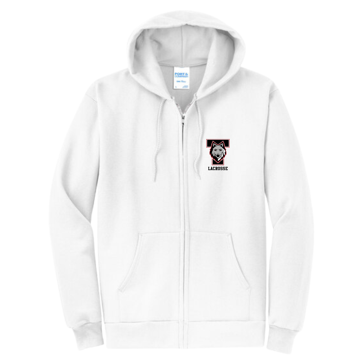 Adult Tualatin Lacrosse Port & Company Full Zip Hoodie