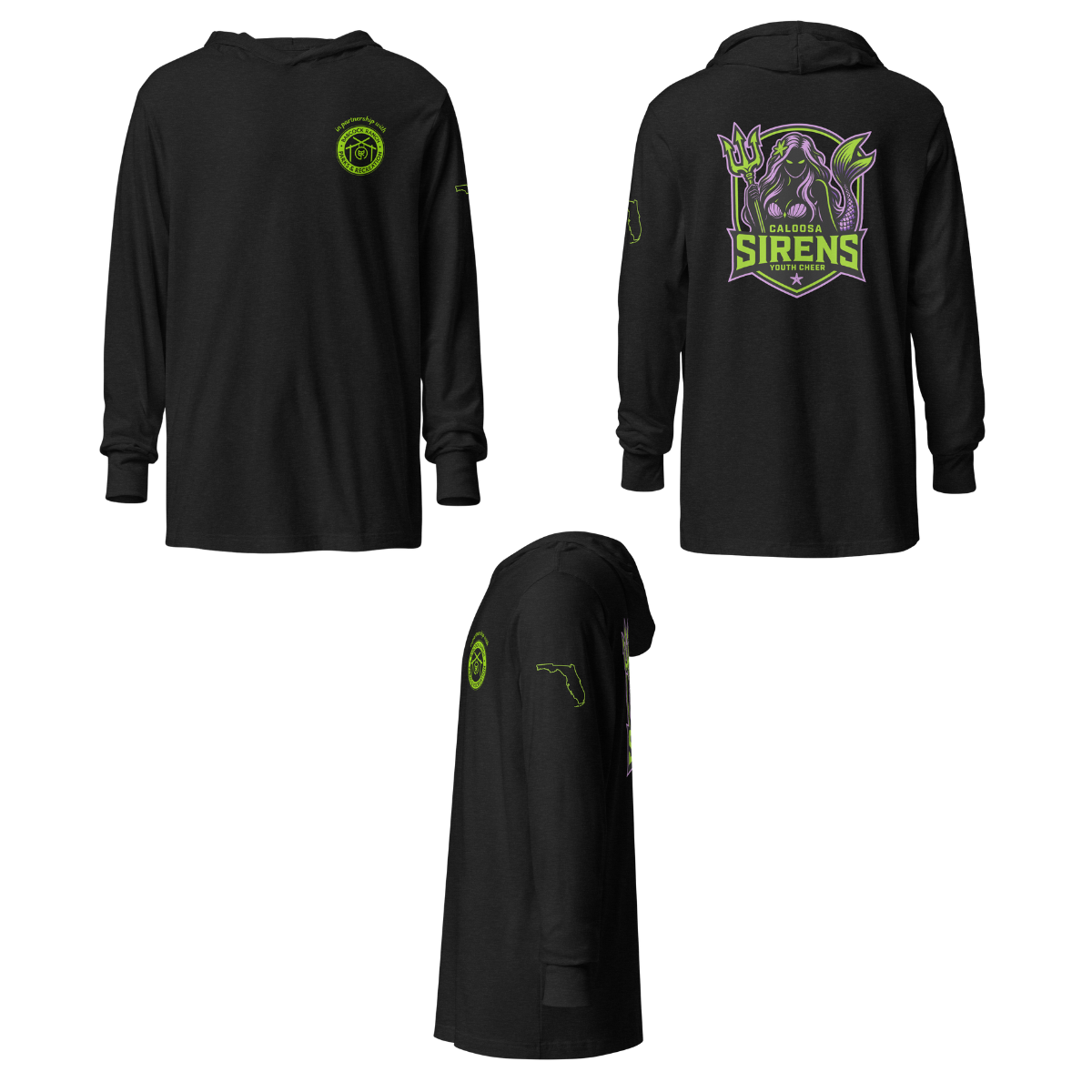 Adult Caloosa Sirens Bella + Canvas Long Sleeve Hoodie