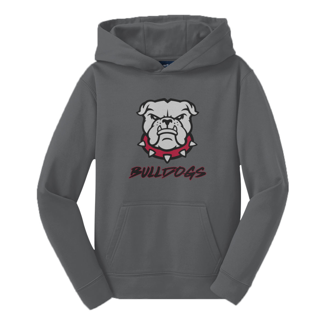 Youth Bulldog Ball Club Sport-TekFleece Hooded Pullover
