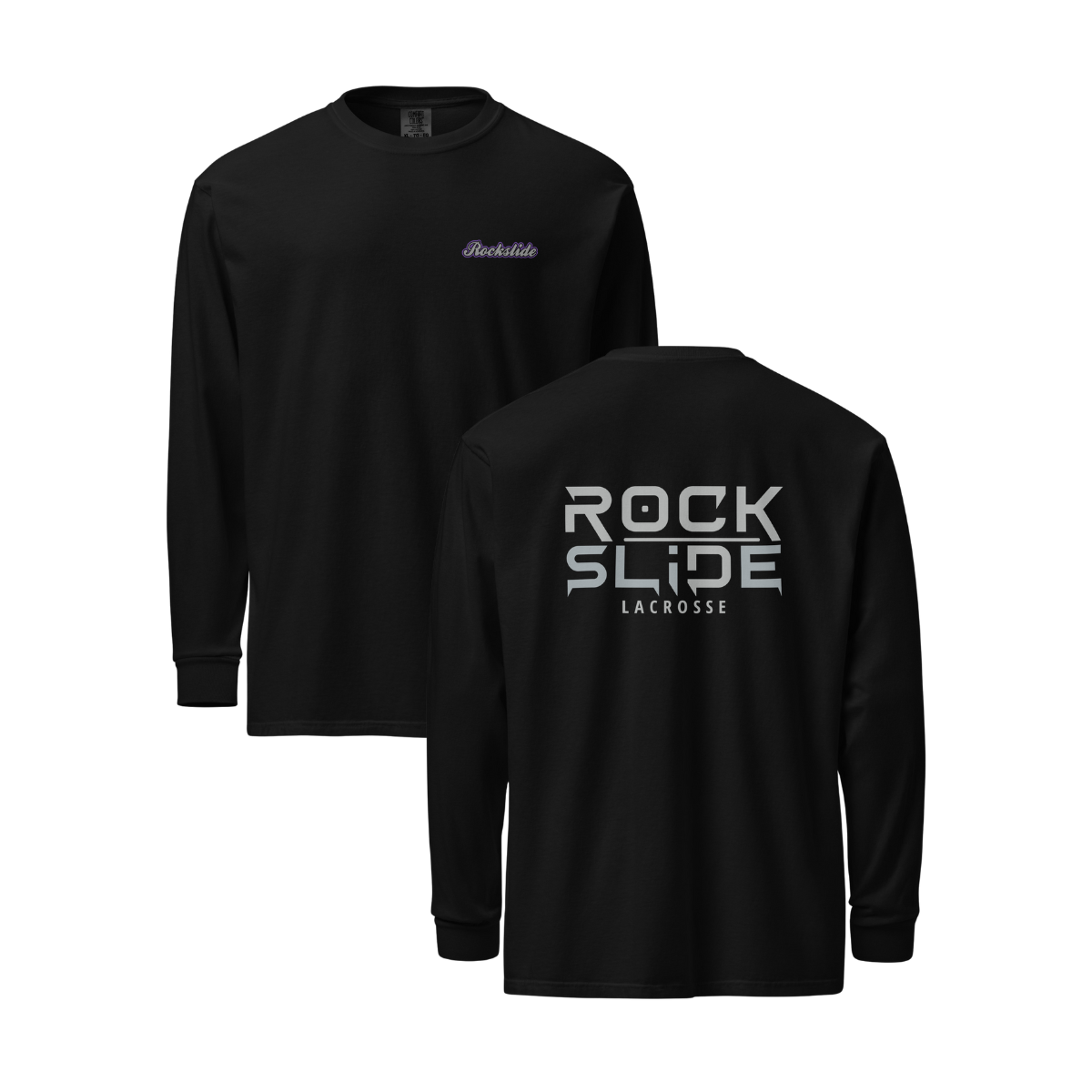 Adult Rockslide Lacrosse Comfort Colors Long Sleeve T-Shirt