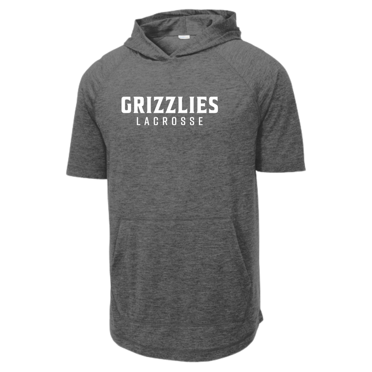 Adult Grizzlies Tri-Blend Wicking SS Hoodie