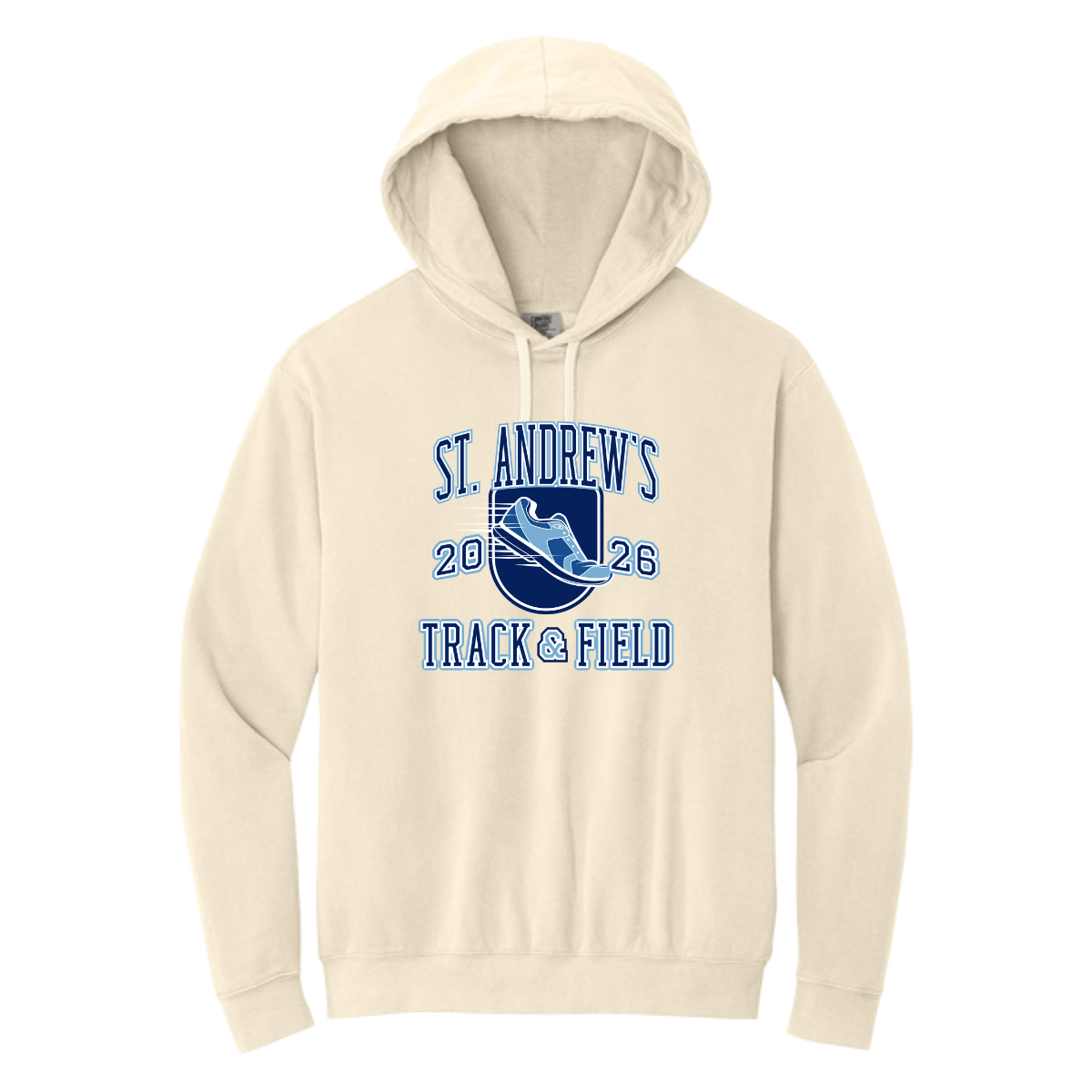 Adult Saints Track and Field Comfort Colors Lightweight Hoodie
