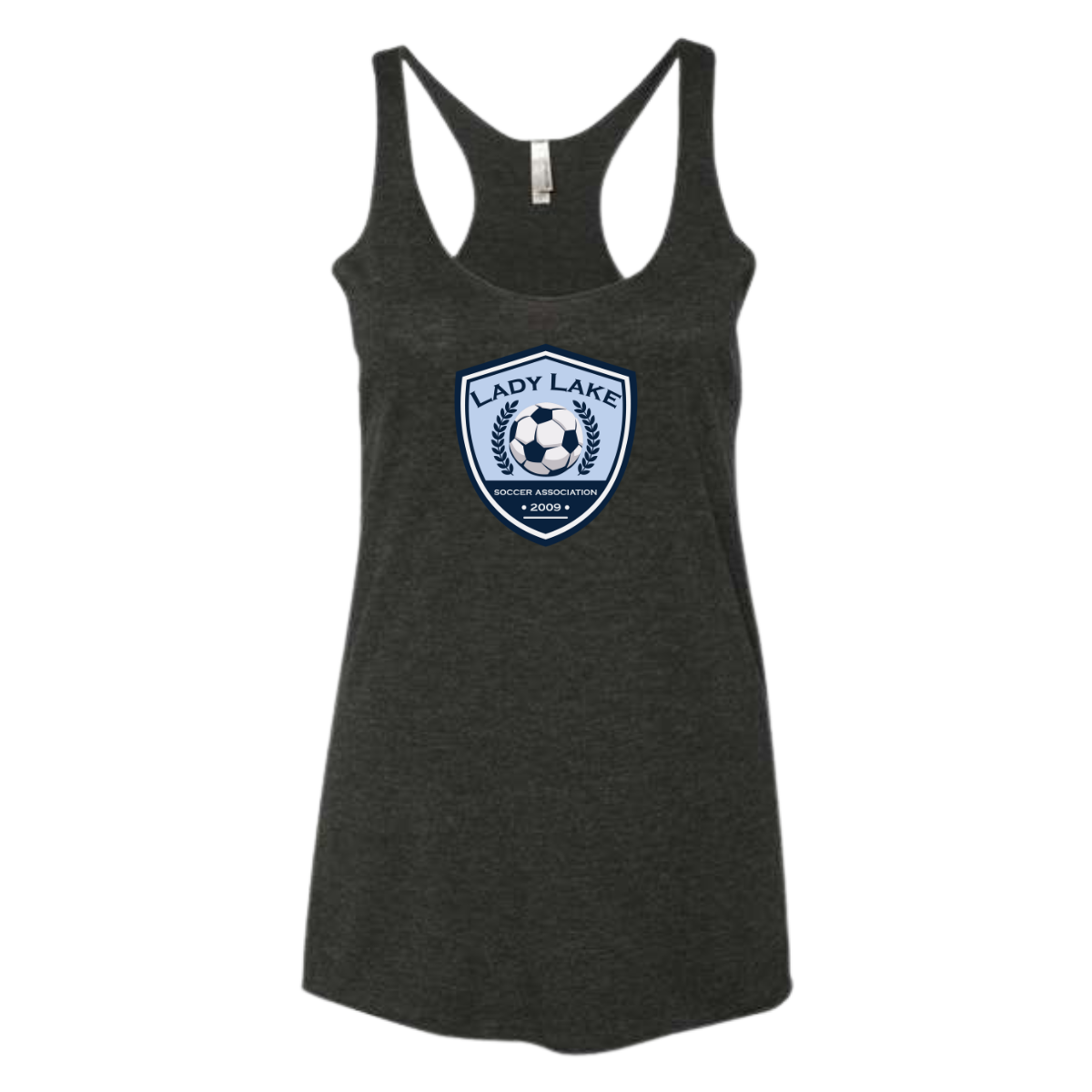 Women's Lady Lake Soccer Association Racerback Tank Top