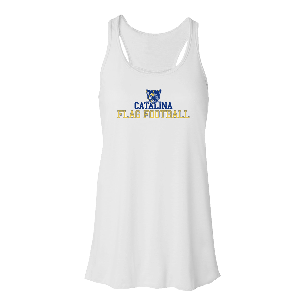 Women's Catalina Flag Football Flowy Racerback Tank