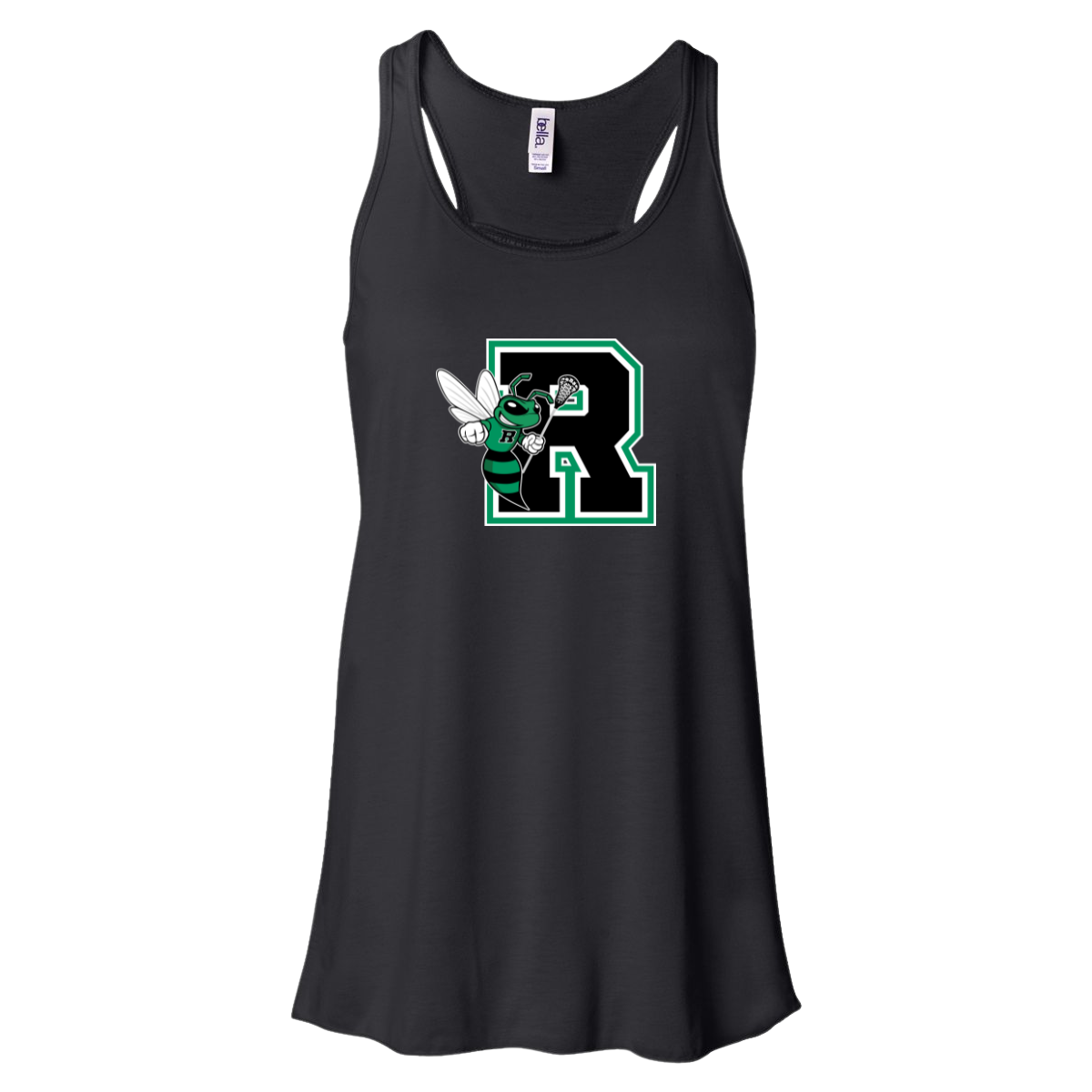 Women's Jr Hornets Lacrosse Bella + Canvas Flowy Racerback Tank
