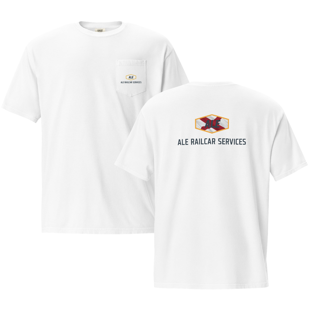Adult ALE Railcar Services Comfort Colors Garment-Dyed Pocket T-Shirt